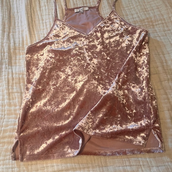 Ro & De Dusty Pink Velvet Camisole - Picture 7 of 7